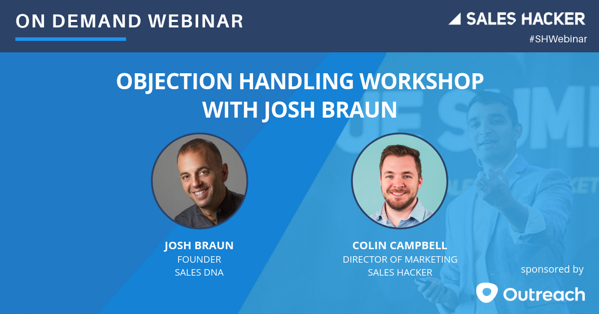 Objection Handling with Josh Braun GTMnow