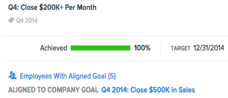 Performance Management System with Goal Alignment