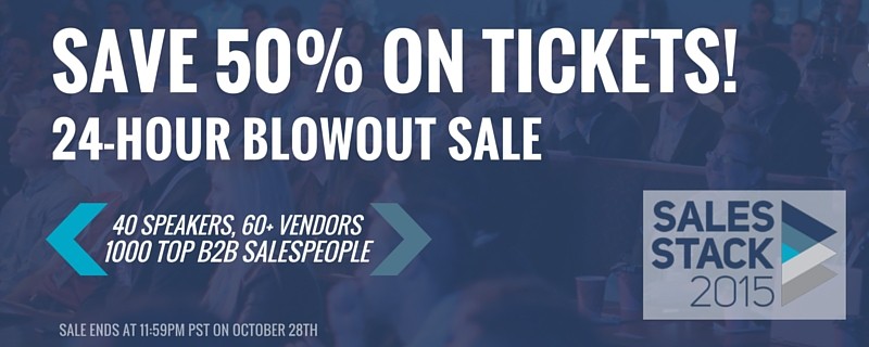 Save on Sales Stack 2015 tickets