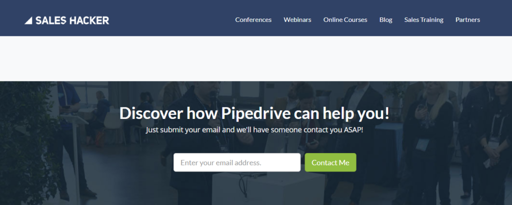 pipedrive banner cta