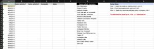 Downloadable tracking spreadsheets for pipeline management: sales tracking sequence builder