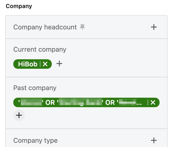 linkedin sale navigator - current company boolean 1