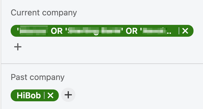 linkedin sale navigator - current company boolean 2