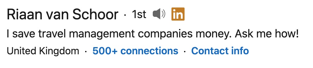 linkedin bio