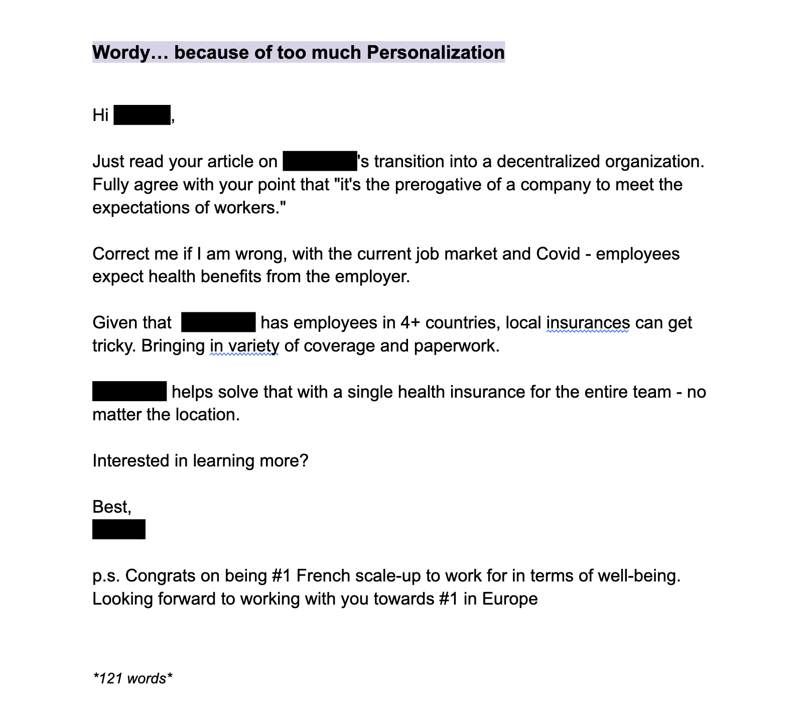 1 email 2 takes - episode 20 wordy email image