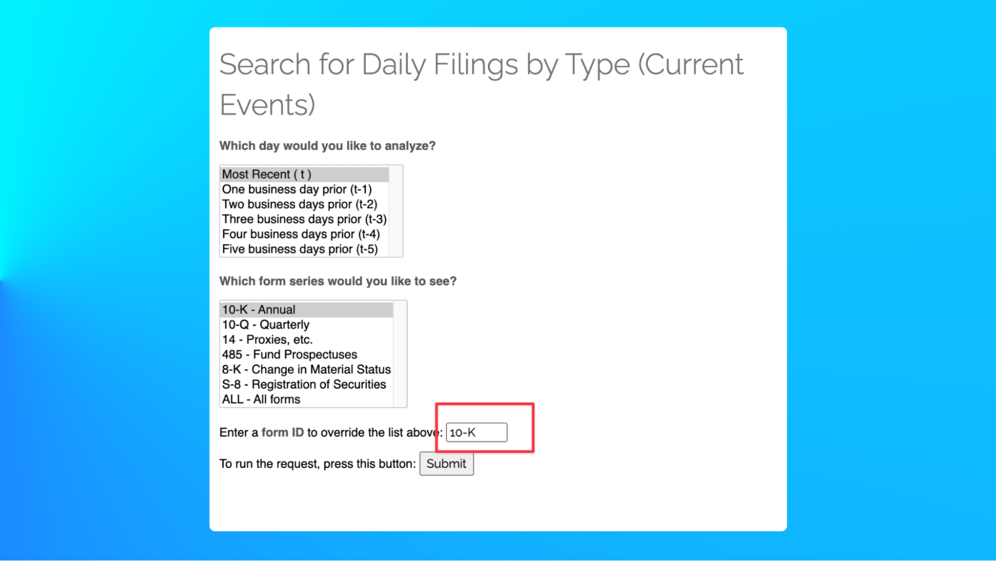 monitoring financial filing image