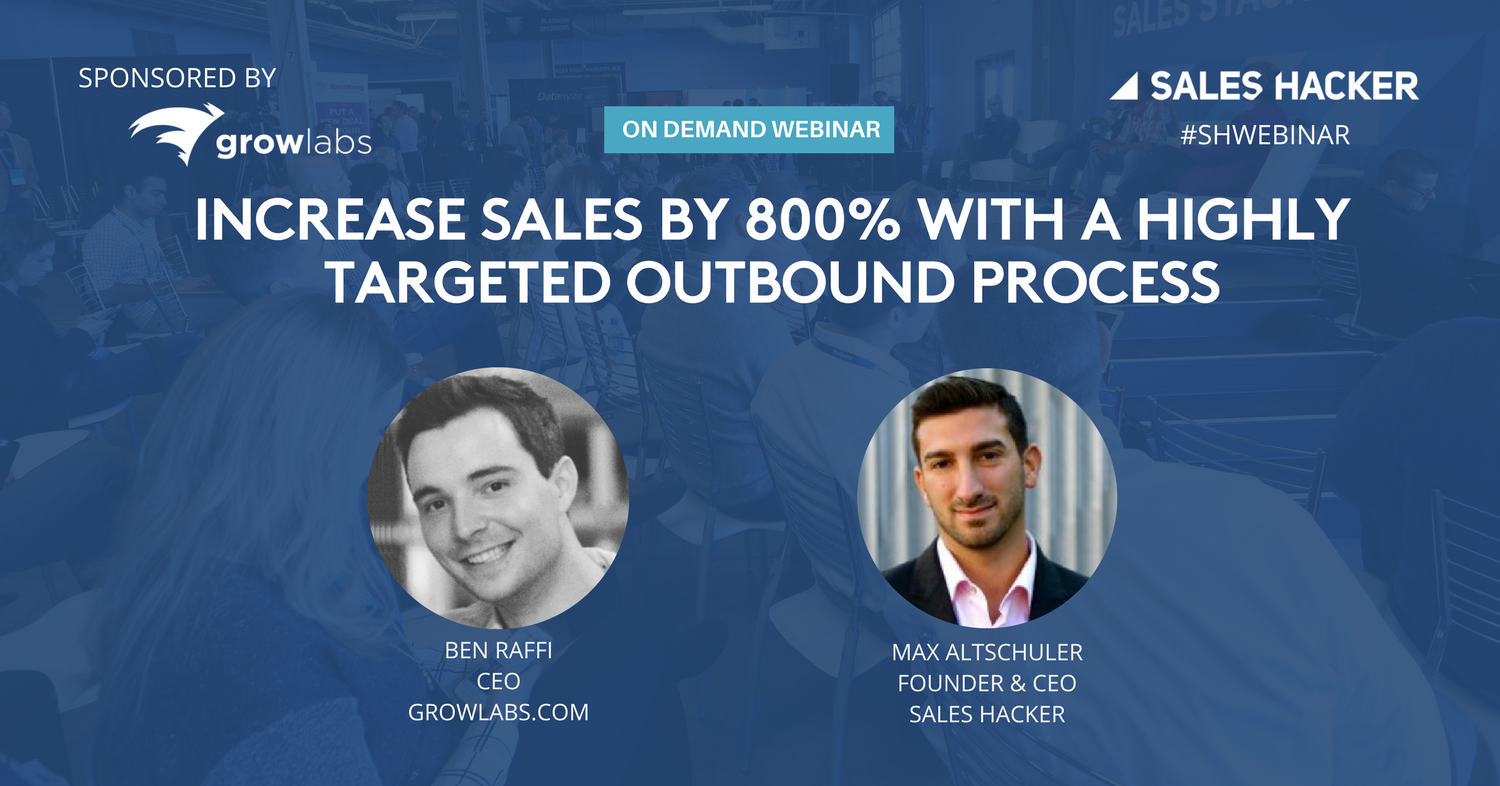 How to Increase Sales by 800% with a Highly Targeted Outbound Process ...